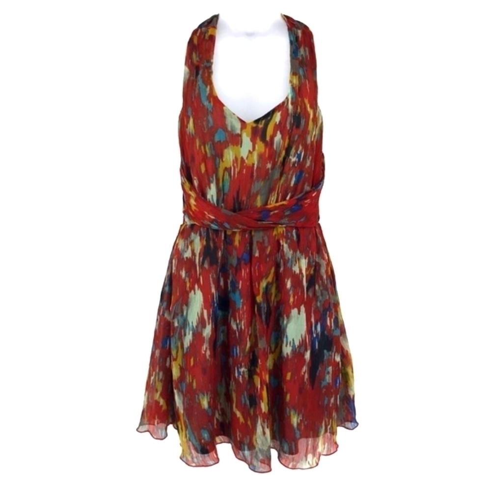 American Rag Abstract Print‎ Halter Top Dress